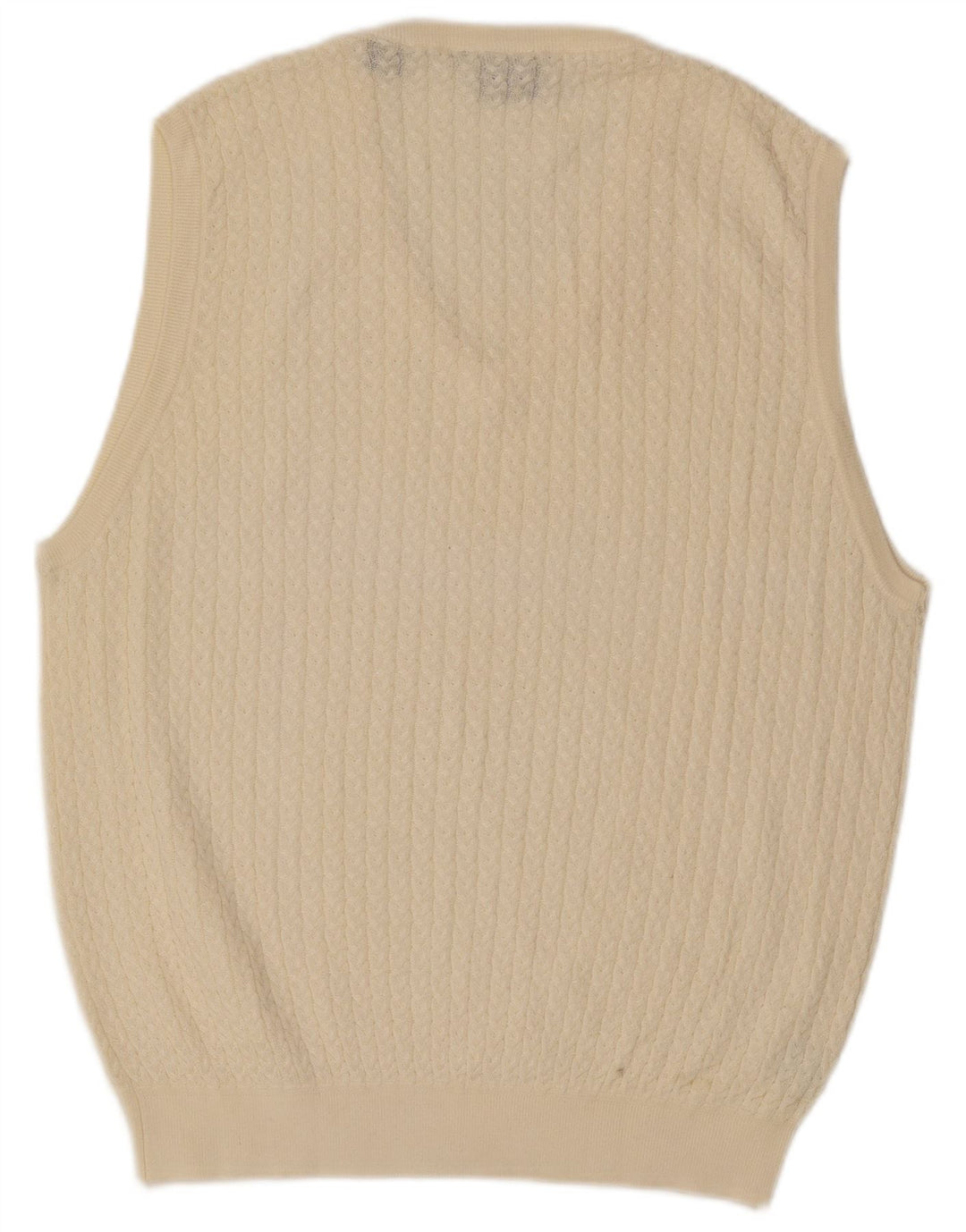 Bobby Jones Herren-Weste-Tanktop XL aus weißer Baumwolle