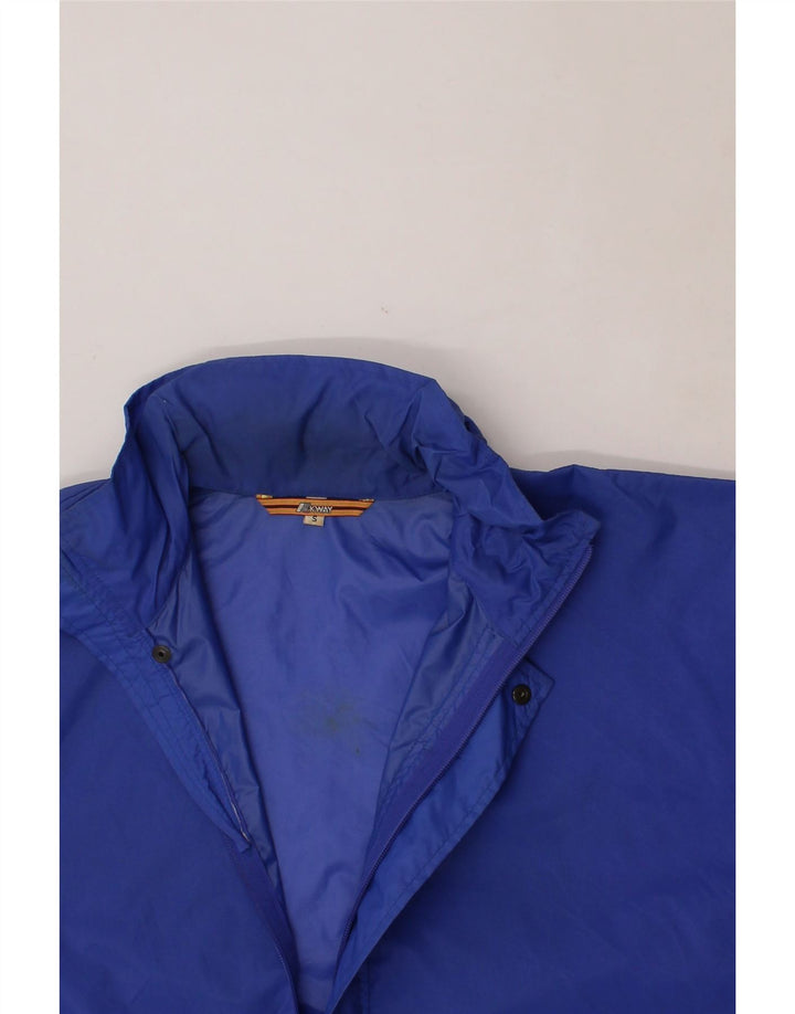 K-WAY Mens Loose Fit Rain Jacket UK 36 Small Blue Nylon Vintage K-Way and Second-Hand K-Way from Messina Hembry 