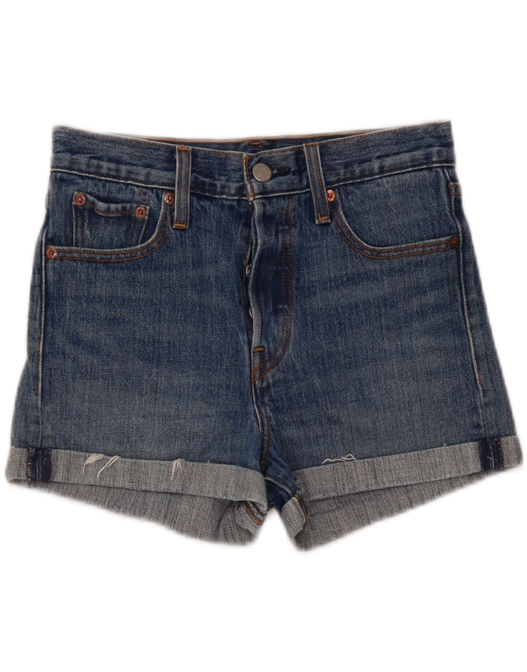 Levi's Damen-Jeansshorts, W26, klein, blaue Baumwolle