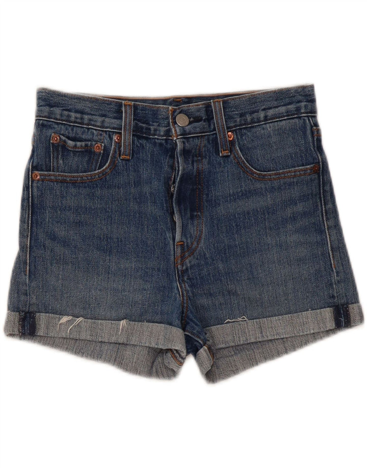 Levi's Damen-Jeansshorts, W26, klein, blaue Baumwolle