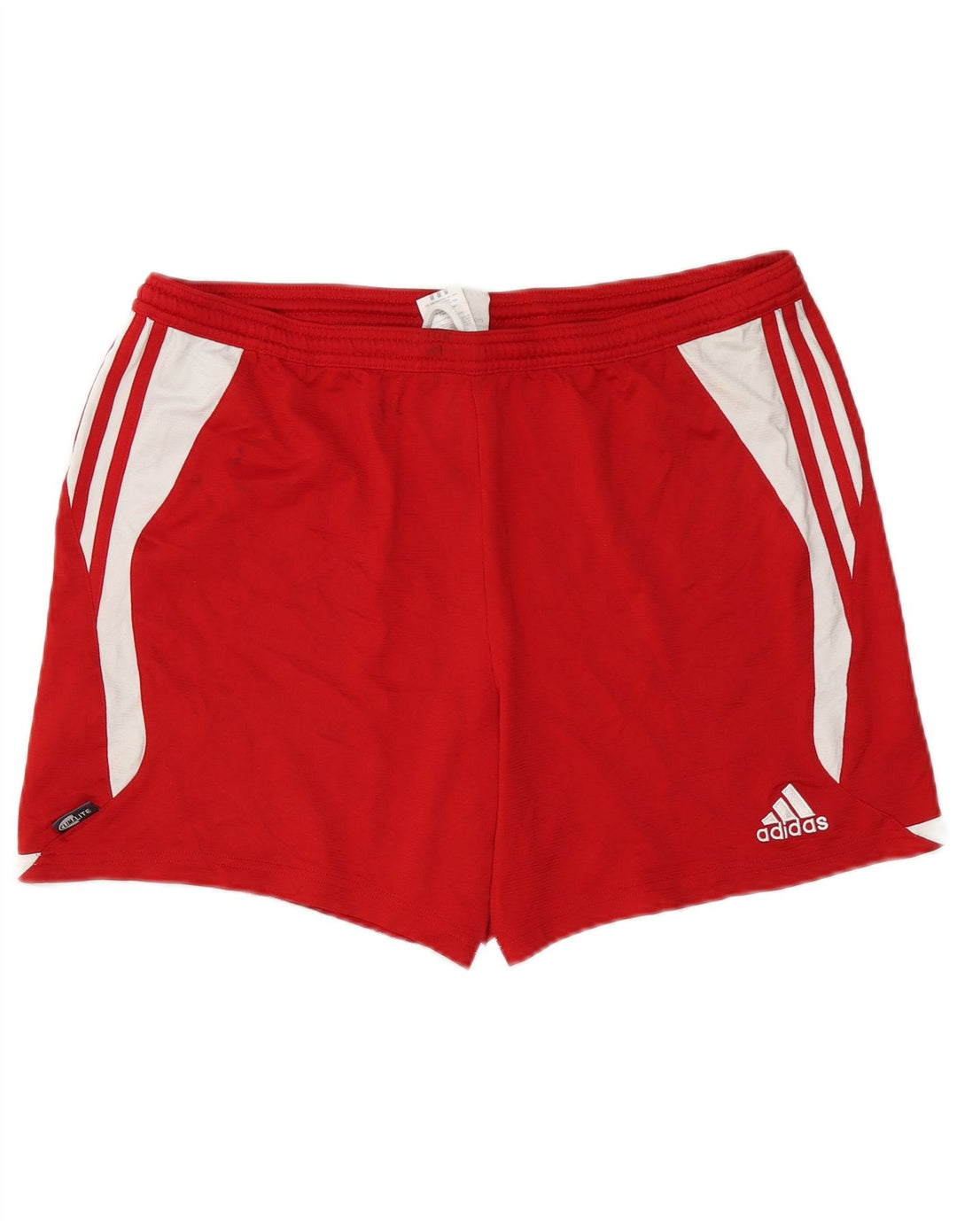 Adidas Herren Climalite Sport Shorts XL Rot Colourblock Polyester