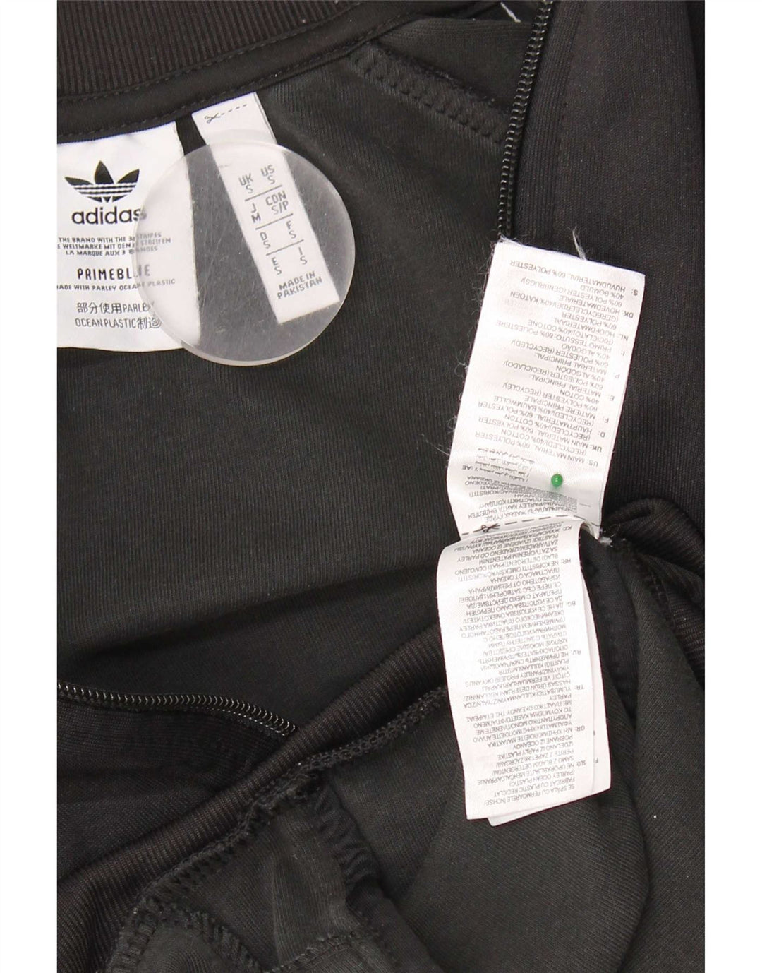 Adidas Herren Trainingsanzug Top Jacke Small Schwarz Polyester