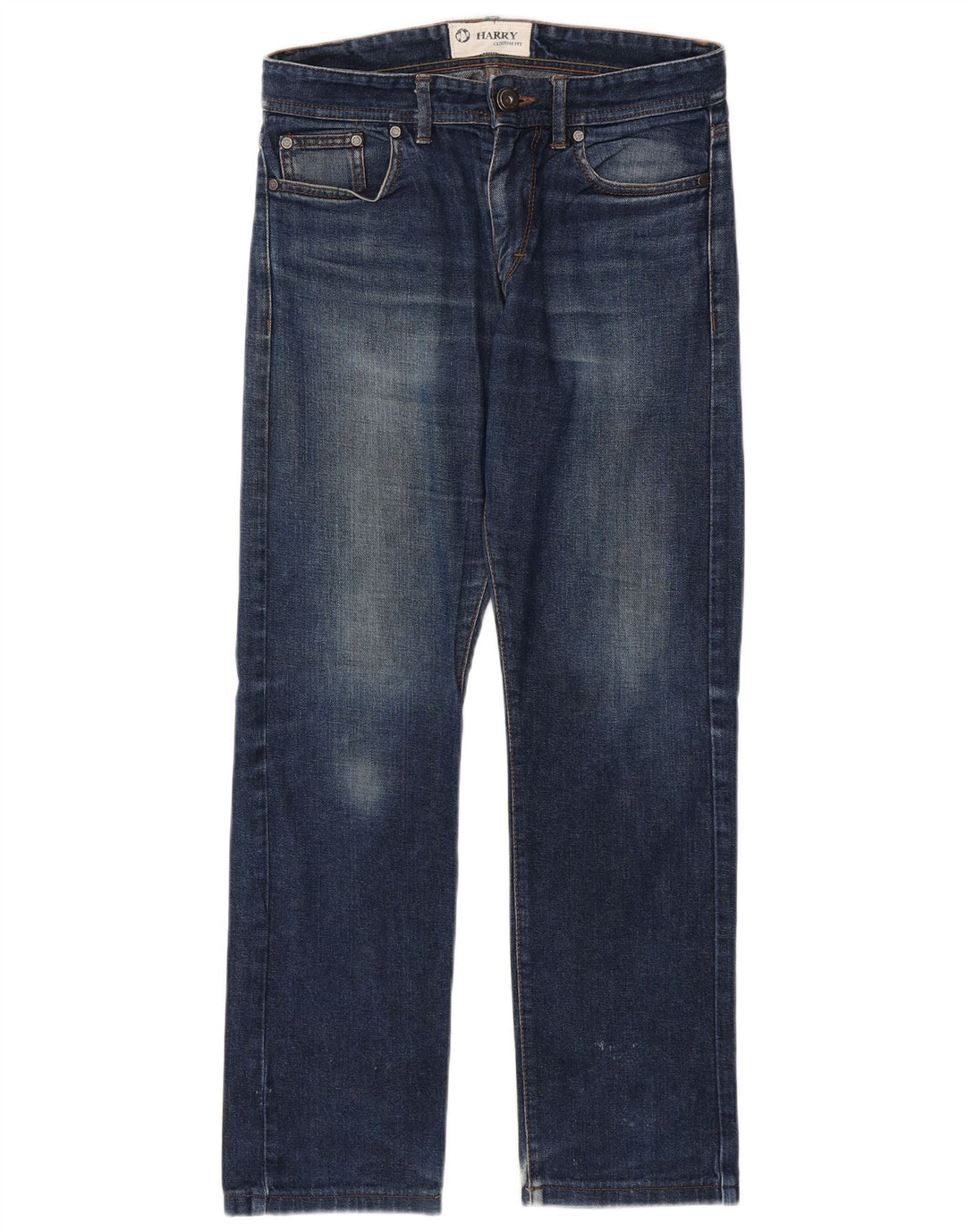 MURPHY & NYE Mens Sailmakers Custom Fit Straight Jeans W30 L30 Blue Cotton
