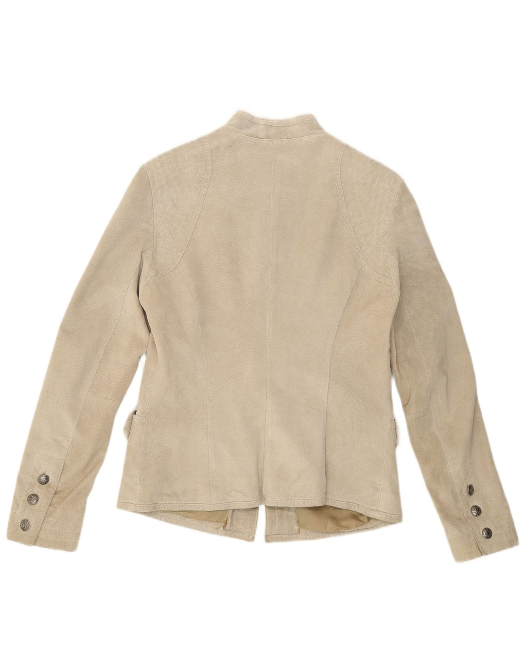 Conbipel Damen Wildlederjacke IT 42 Medium Beige Leder