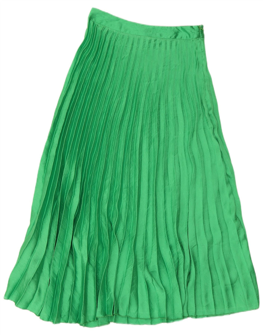 Zara Damen Plissee-Maxirock, Größe S, W26, Grün