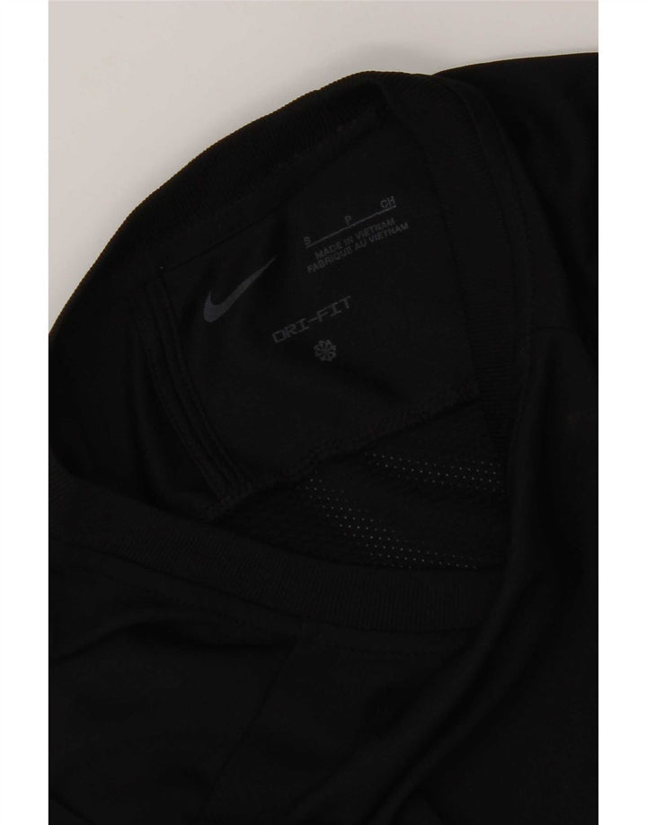 Nike Herren Dri Fit T-Shirt Top Small Schwarz