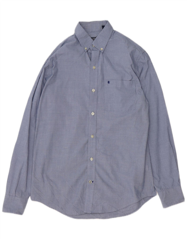 IZOD Herrenhemd, klein, aus blauer Baumwolle