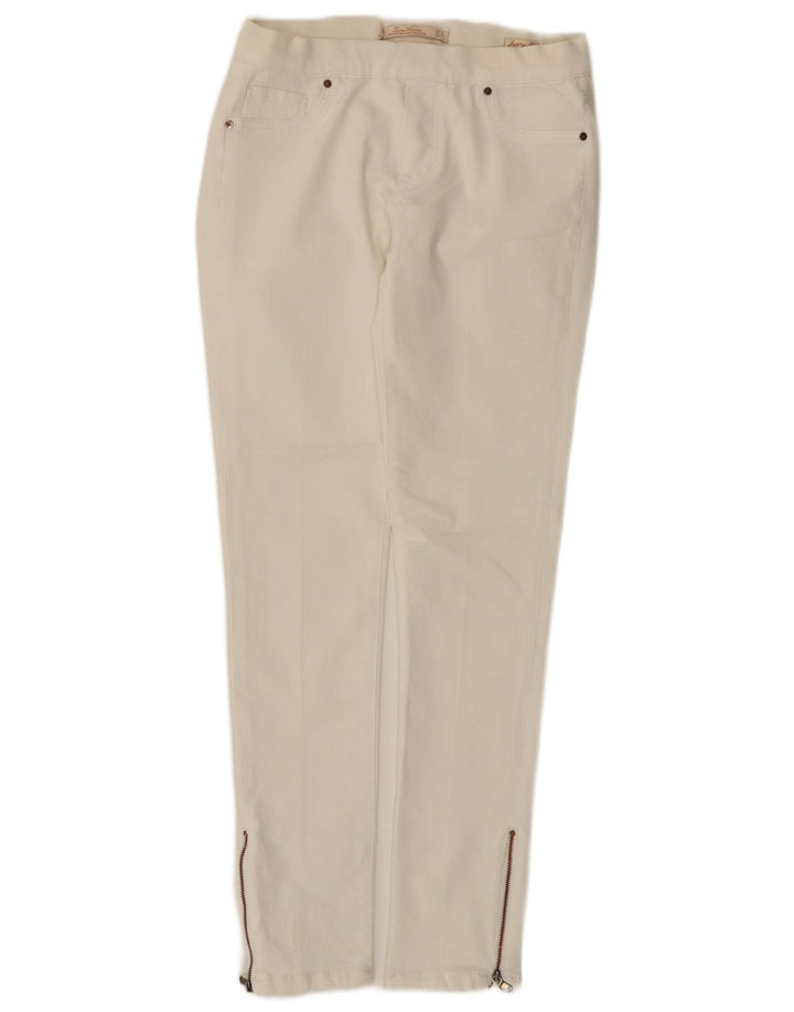 Zara Damen Slim Jeans EU 38 Small W28 L28 Weiß