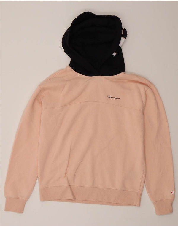 Champion Mädchen-Kapuzenpullover mit Grafik, 15–16 Jahre, 2XL, Pink, Farbblock