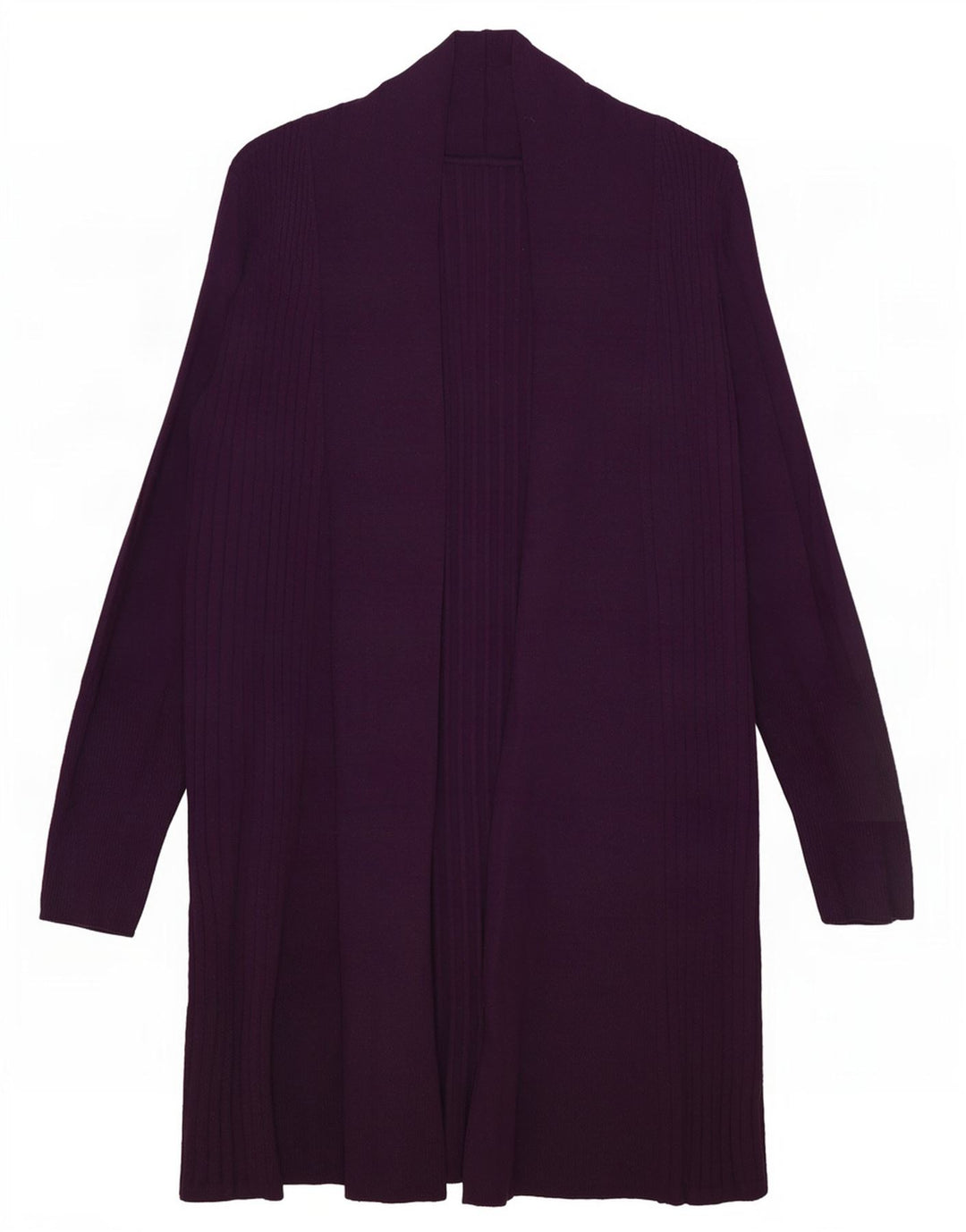 Marks & Spencer Damen Longline Open Cardigan Pullover UK 16 Large Lila