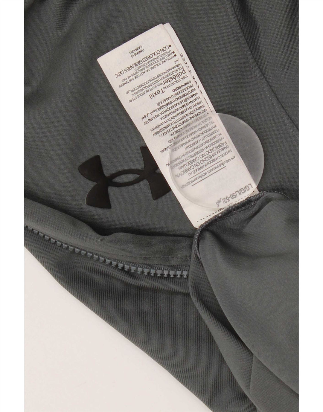 Under Armour Herren-Trainingsanzug-Top-Jacke, großes graues Colourblock-Polyester