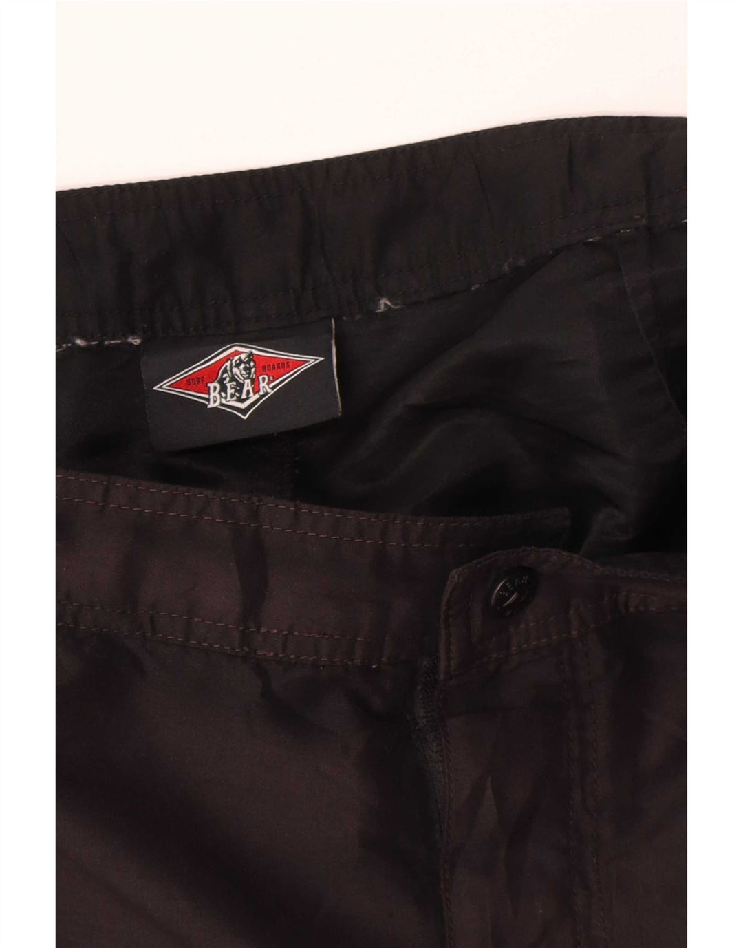 Bear Herren-Badeshorts, mittelgroß, Schwarz, Farbblock