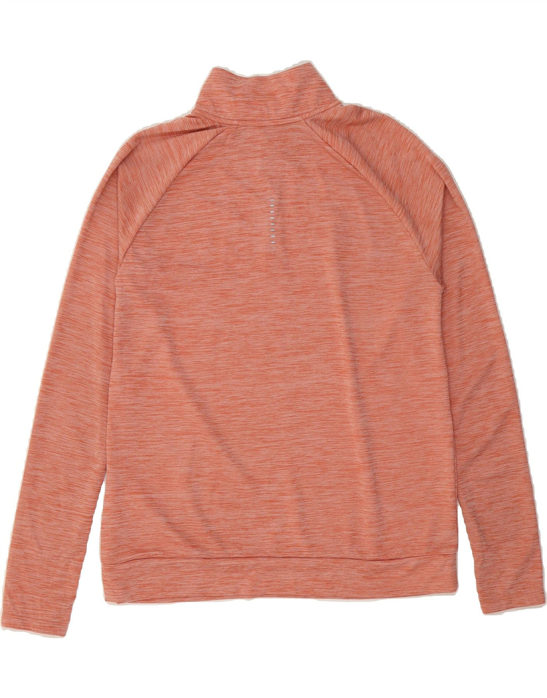 NIKE Womens Dri Fit Pullover Tracksuit Top UK 14 Medium Orange Flecked Vintage Nike and Second-Hand Nike from Messina Hembry 