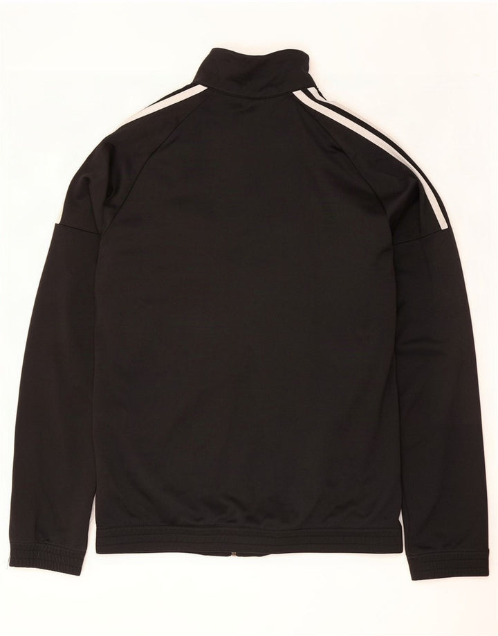 Adidas Herren Trainingsanzug Top Jacke UK 38/40 Medium Schwarz Polyester