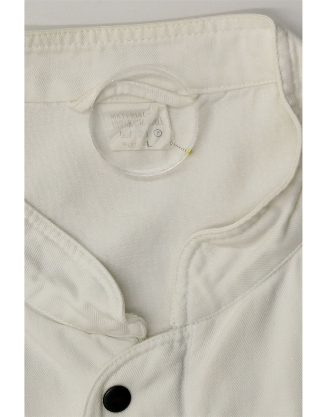 Vintage Herren Utility Jacke UK 40 Große weiße Baumwolle