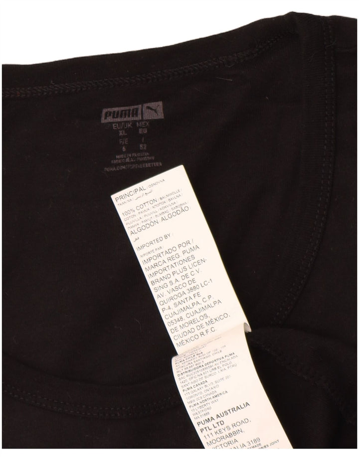 Puma Herren Weste Top XL Schwarz Baumwolle