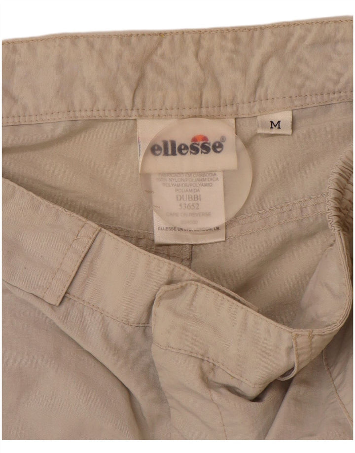 Ellesse Herren gerade Cargohose Medium W30 L30 Beige Polyamid