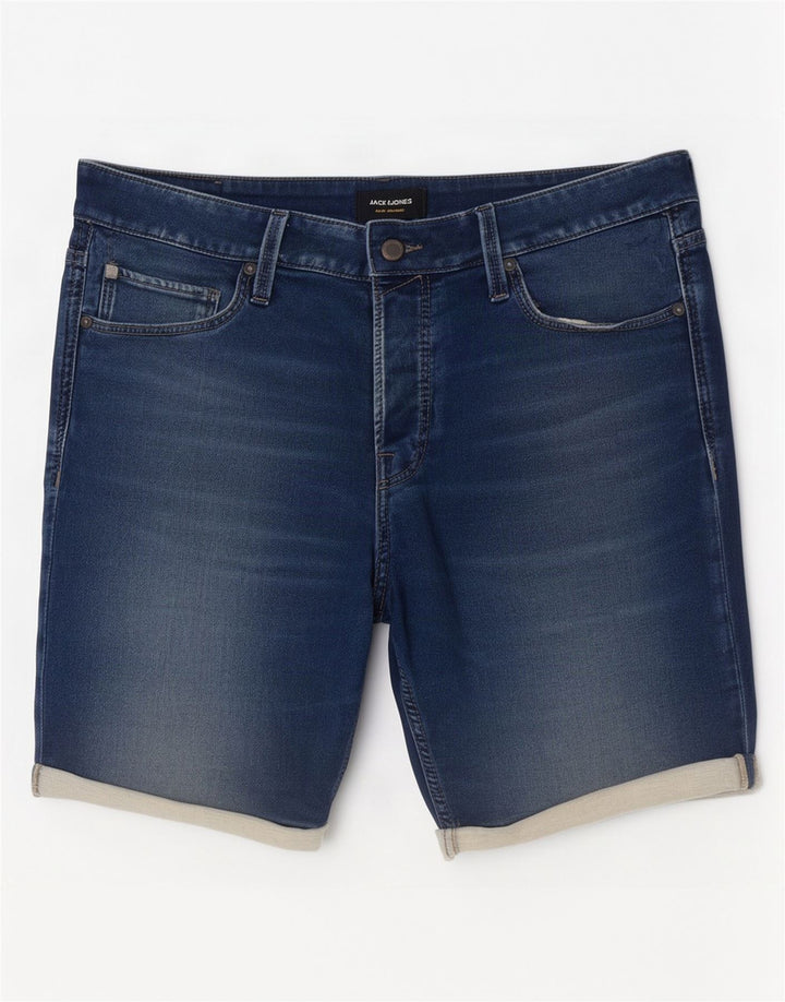 Jack & Jones Herren-Jeansshorts, Größe L, W34, Blau, Baumwolle