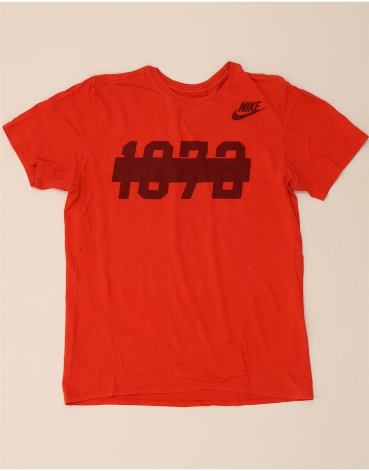 NIKE Mens Graphic T-Shirt Top Medium Red Vintage Nike and Second-Hand Nike from Messina Hembry 