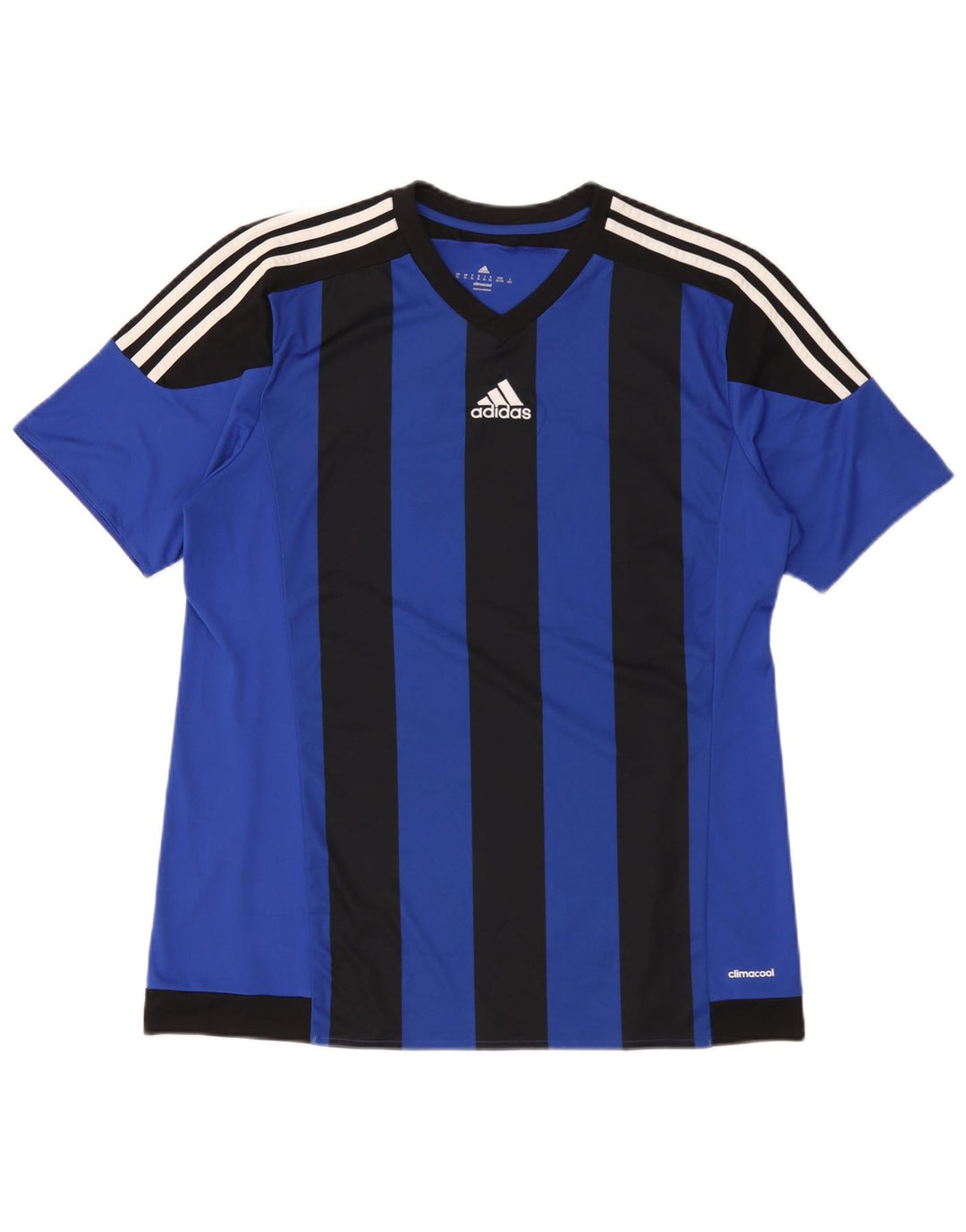Adidas Herren Climacool Graphic T-Shirt Top XL Blau Colourblock Polyester
