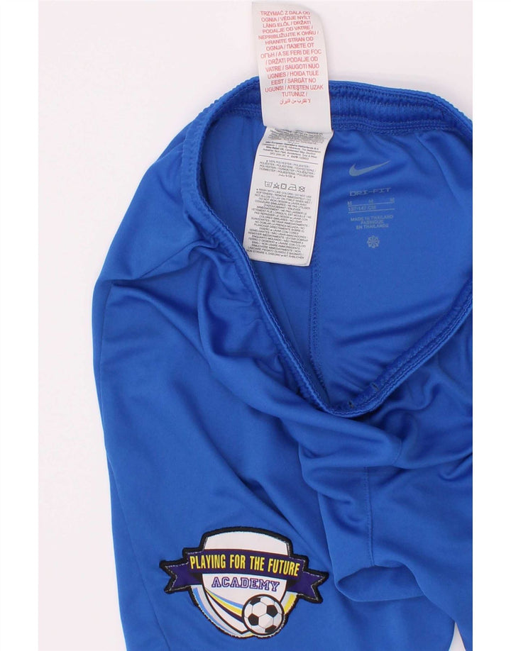 Nike Dri Fit Grafik-Sportshorts für Jungen, 10–11 Jahre, mittelblaues Polyester