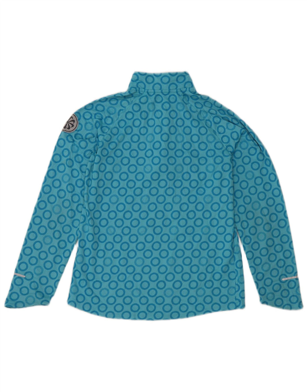 Nike Mädchen-Pullover-Trainingsoberteil mit Reißverschluss, 13–14 Jahre, XL, blau, geometrisch