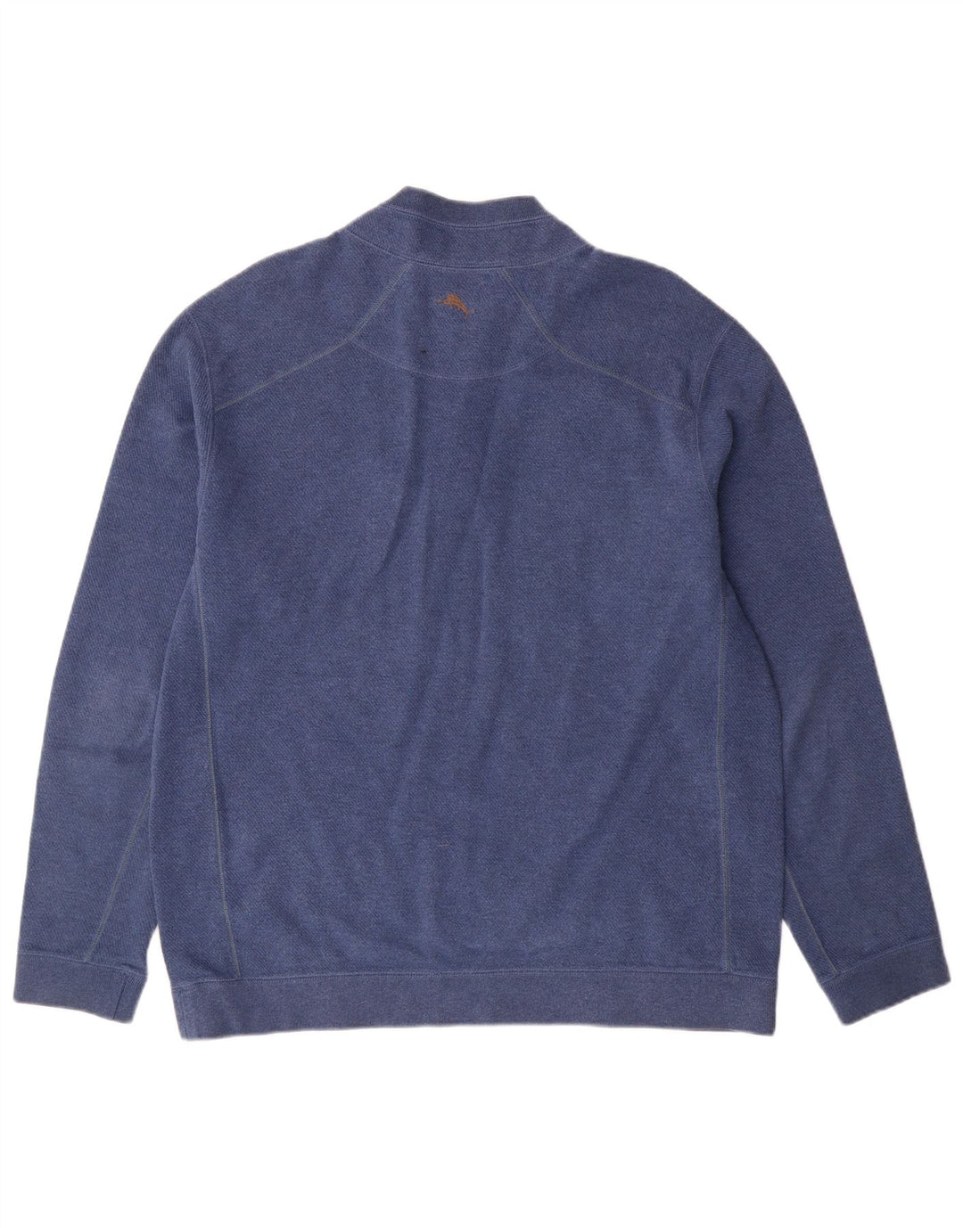 Tommy Bahama Herren-Sweatshirt mit Reißverschluss am Hals, Größe L, Blau