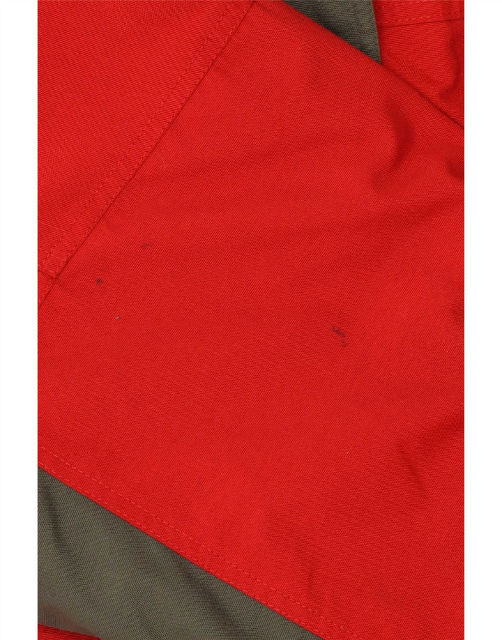 Columbia Herren-Skijacke mit lockerer Passform, UK 38, mittelrotes Colourblock-Nylon