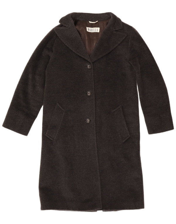 Marella Damen Übergroßer Mantel UK 8 Small Graue Wolle