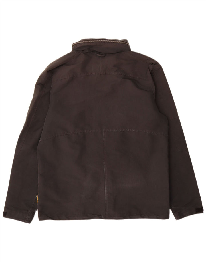 Jack Wolfskin Herren-Regenjacke mit Kapuze, UK 36/38, mittelschwarz, Polyester