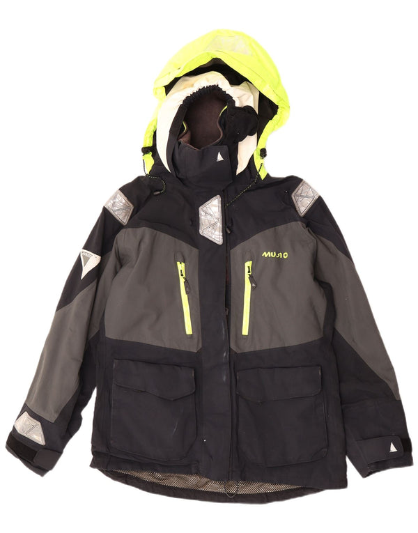 Musto Womens Loose Fit Skijacke mit Kapuze UK 12 Mittelschwarz Farbblock