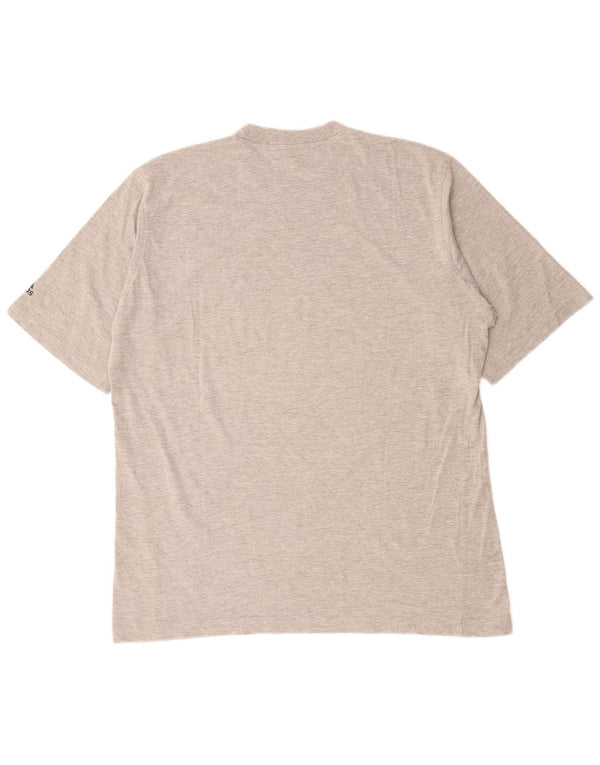ADIDAS Herren T-Shirt Top UK 44/46 XL Graue Baumwolle