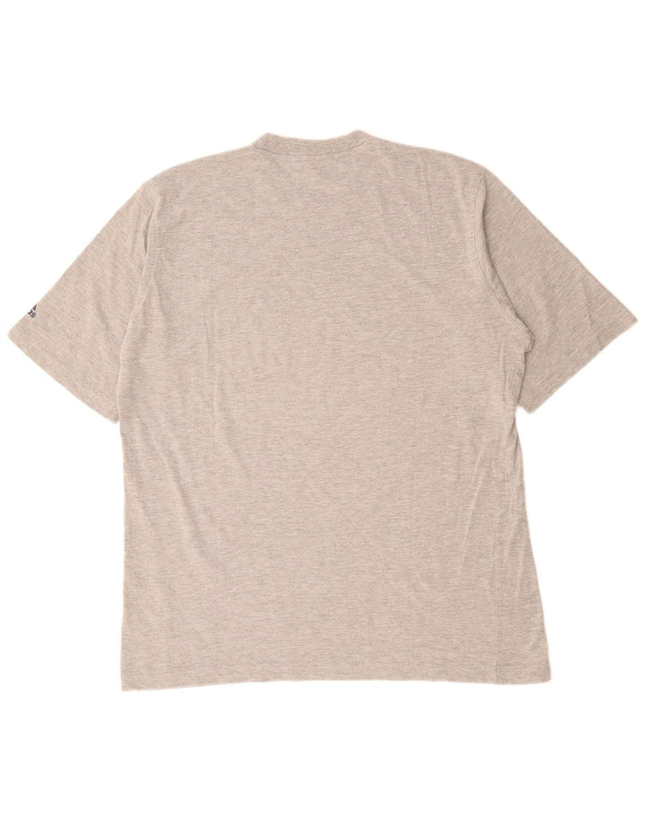ADIDAS Herren T-Shirt Top UK 44/46 XL Graue Baumwolle