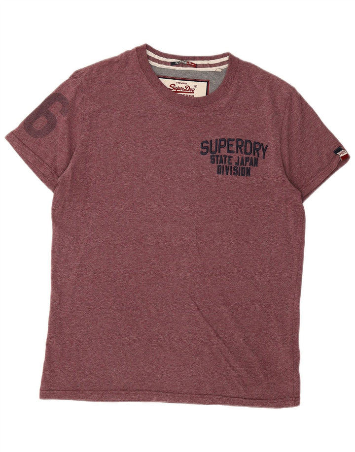 Superdry Herren Grafik-T-Shirt-Oberteil XL aus kastanienbrauner Baumwolle