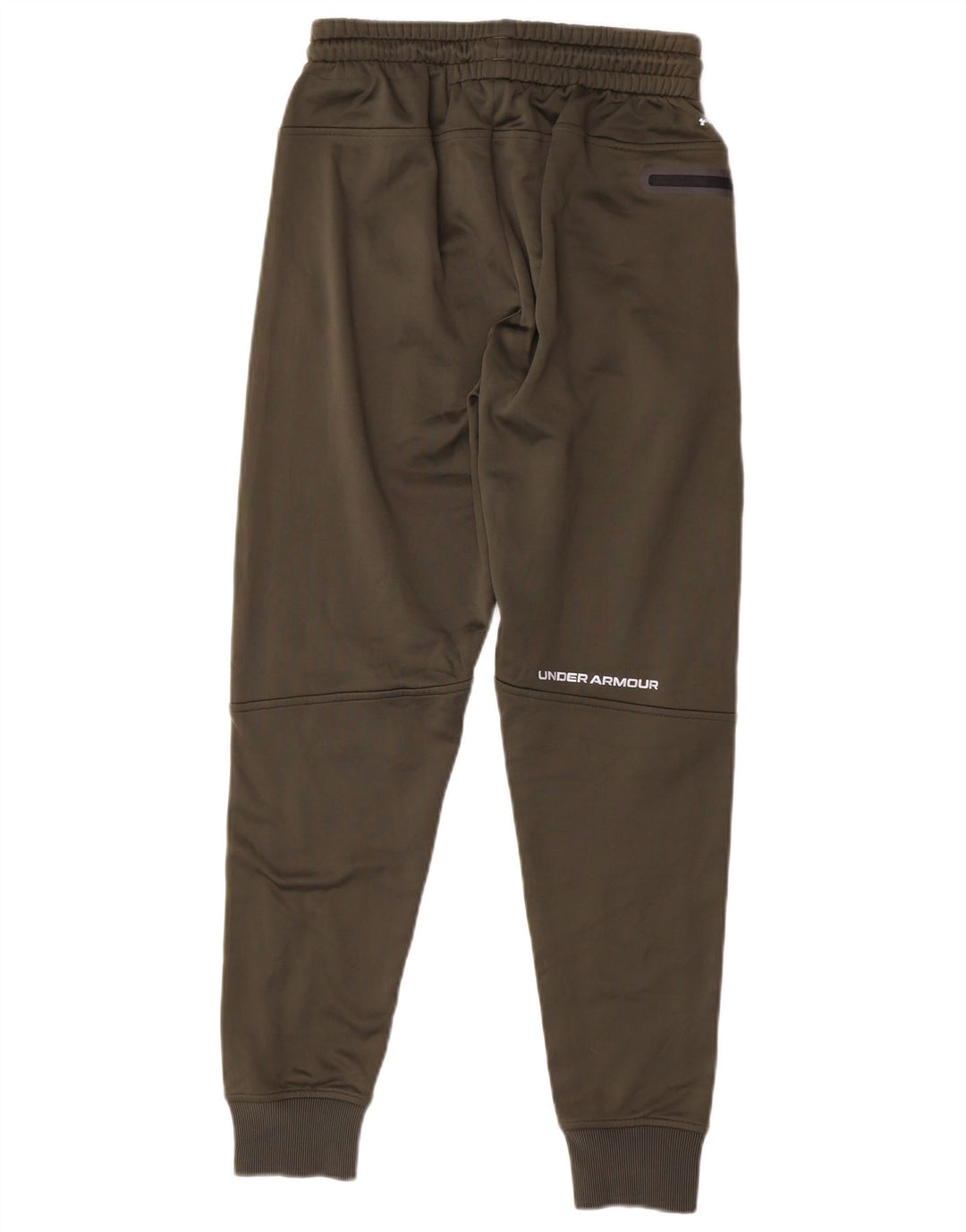 UNDER ARMOUR Mens Tracksuit Trousers Joggers Small  Khaki Colourblock