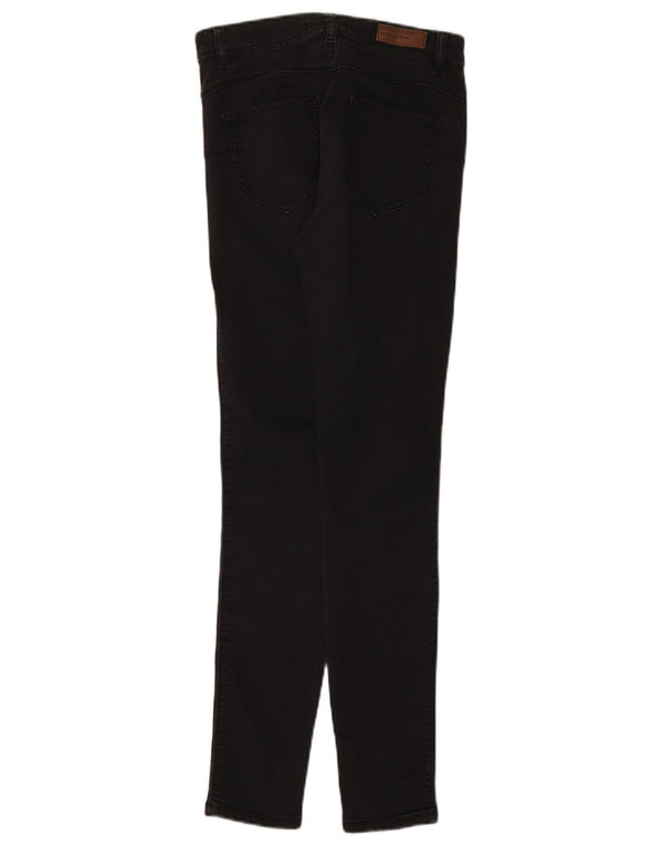 Benetton Damen Slim Jeans W26 L29 Schwarze Baumwolle