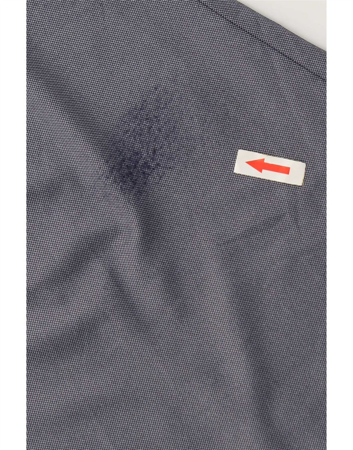 Hugo Boss Herren Performance Slim Fit Hemd Größe 43 17 XL Marineblaues Polyamid