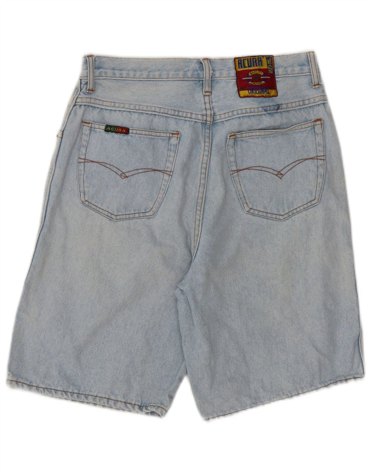 VINTAGE Damen Jeansshorts W29 mittelblaue Baumwolle