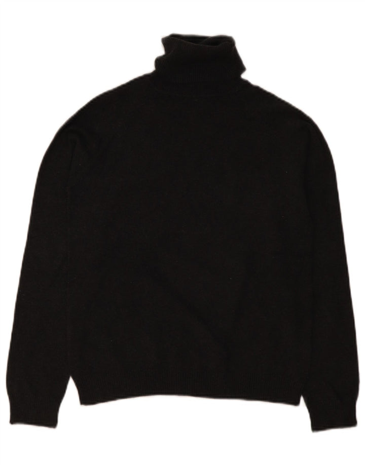 Zara Damen Crop Rollkragenpullover Pullover UK 14 Large Grau