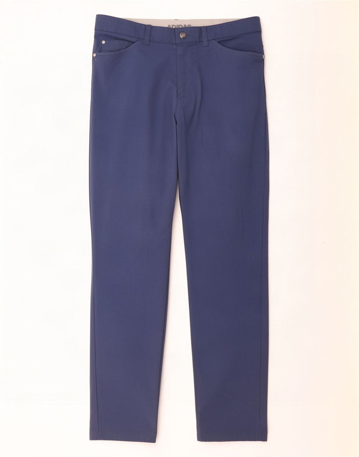 Adidas Herren Slim Freizeithose W32 L30 Blau Polyamid