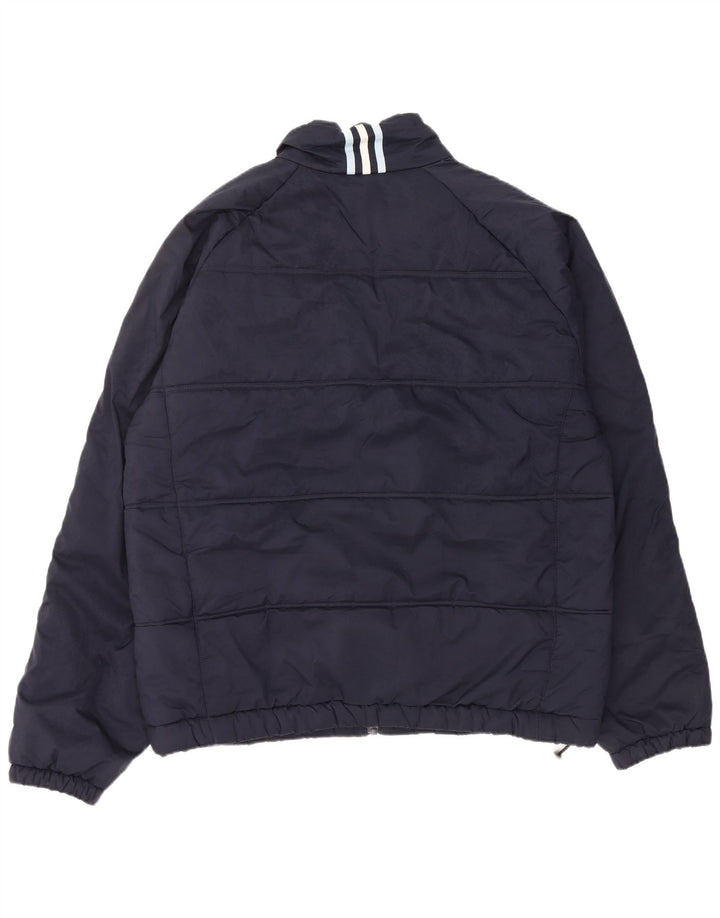 Adidas Herren Wattierte Jacke UK 42 XL Marineblau Polyester