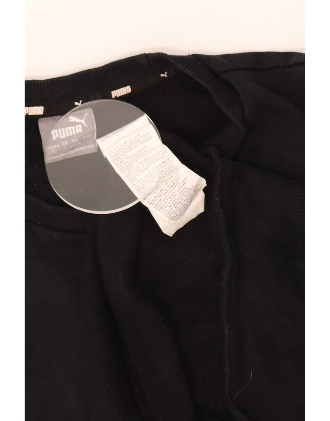 Puma Herren Grafik-Sweatshirt-Pullover, klein, schwarze Baumwolle
