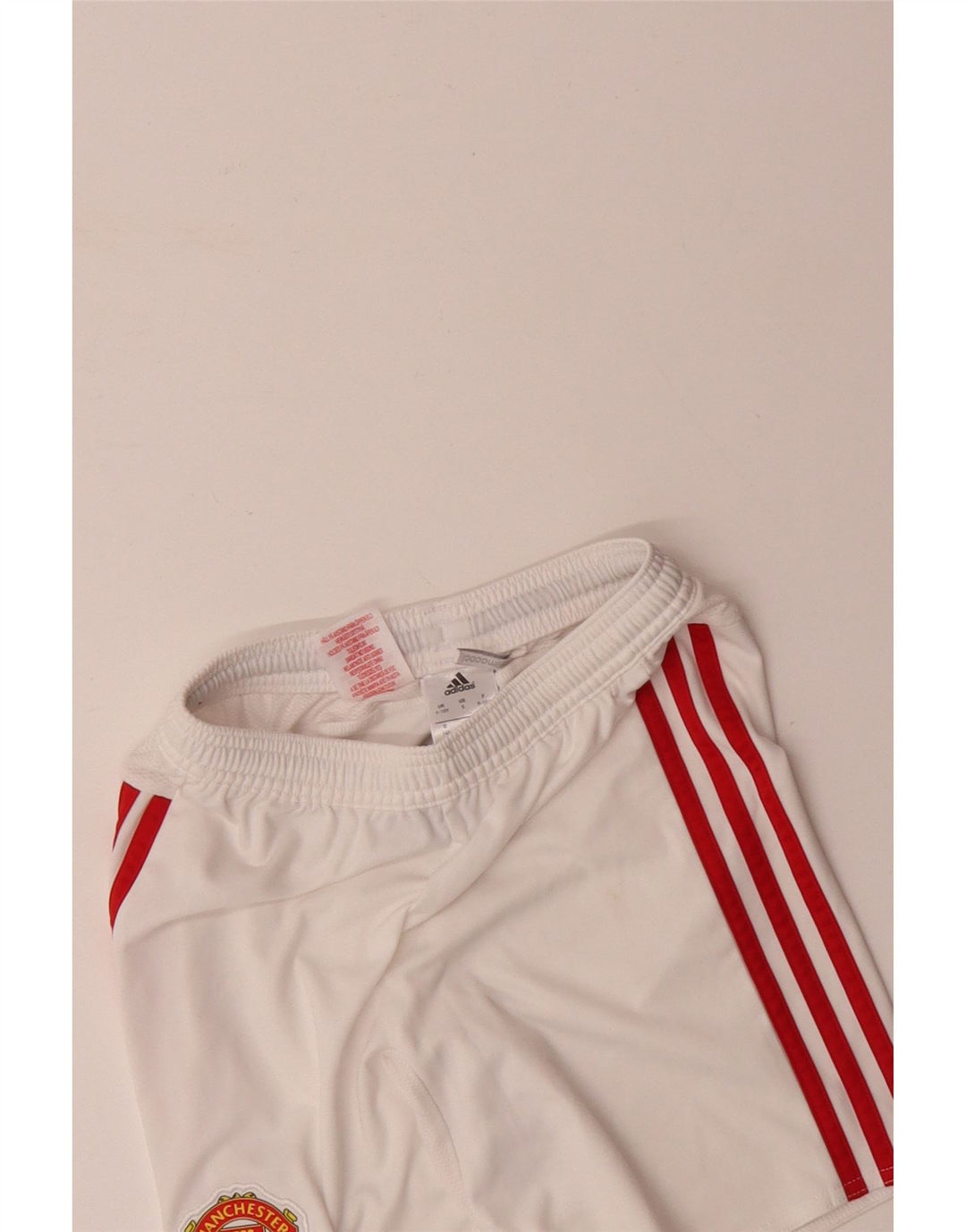 ADIDAS Manchester United Sportshorts für Jungen, 9–10 Jahre, weißes Polyester