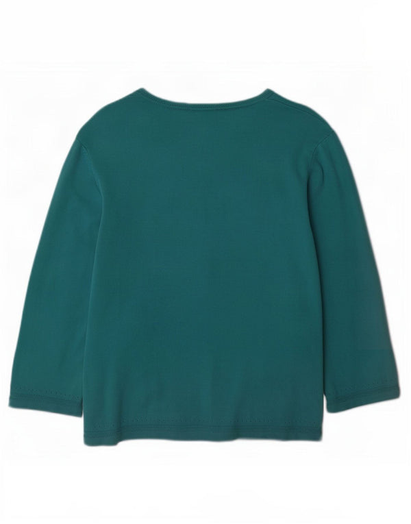 Hobbs Damen-Strickjacke mit 3/4-Ärmeln, Gr. 40, Größe L, Blau, Baumwolle