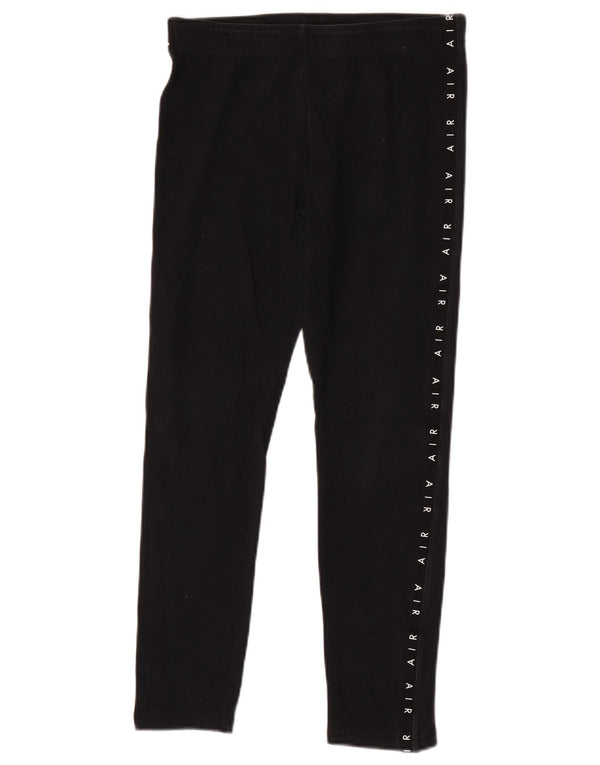 Nike Mädchen-Grafik-Leggings, 13–14 Jahre, XL, schwarze Baumwolle
