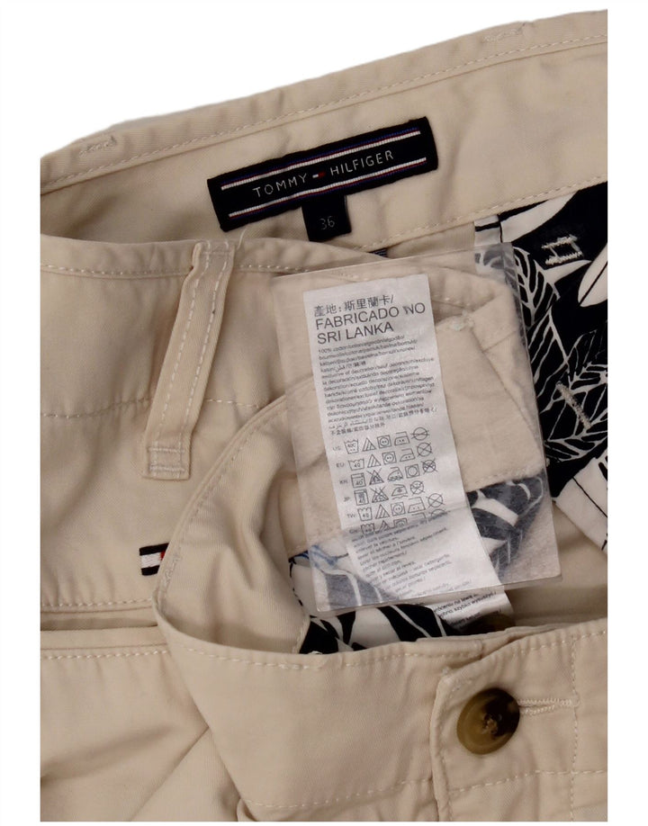 TOMMY HILFIGER Mens Cargo Shorts W36 Large Beige Cotton