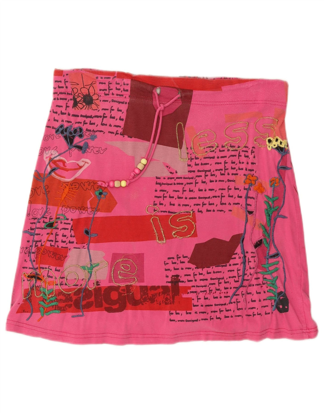 Desigual Damen Graphic Minirock Medium W34 Pink