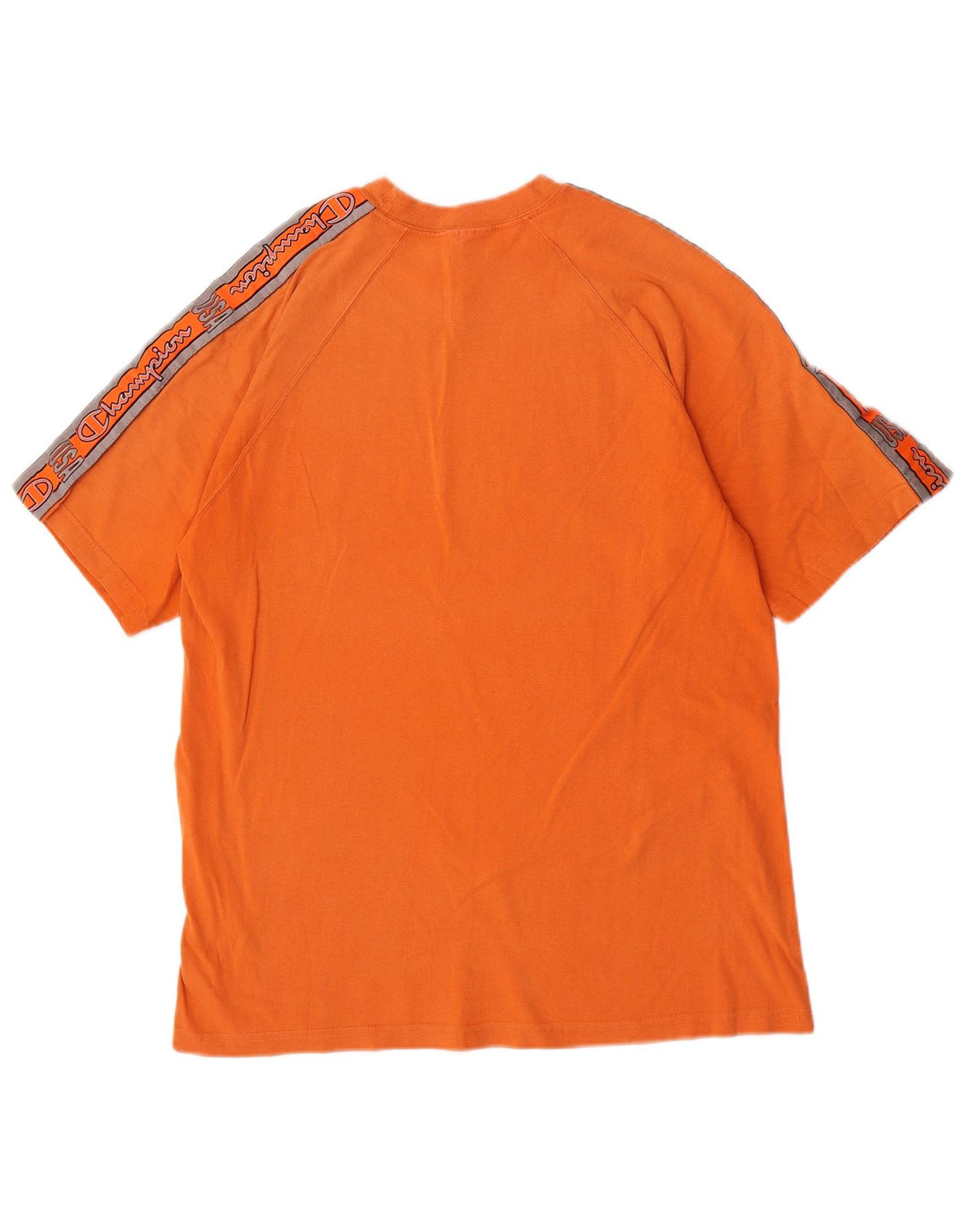 Champion Herren Grafik-T-Shirt-Oberteil aus mitteloranger Baumwolle