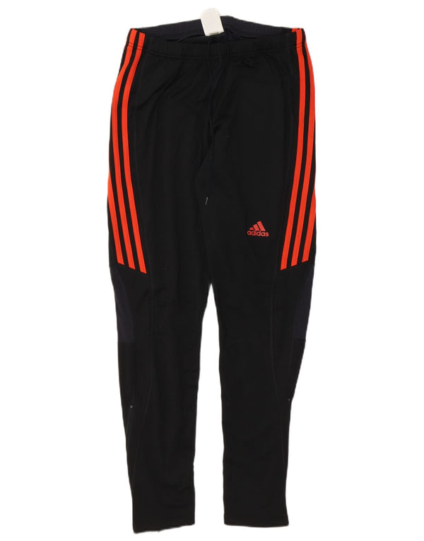 Adidas Herren-Trainingshose XL, schwarzes Colourblock-Polyester