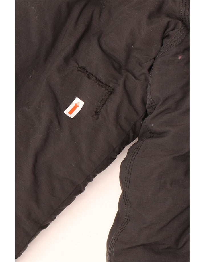 Vans wattierte Herrenjacke mit Kapuze, UK 40, großes graues Nylon